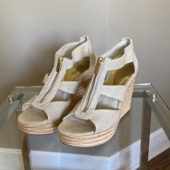 Michael Kors Damita Wedges (Tan/Sand) - Picture 2 of 5